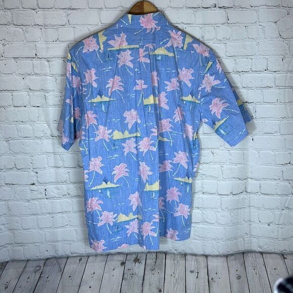Reyn Spooner Hawaiian Shirt  Mens Button-Down size L Large Cotton - Picture 4 of 6